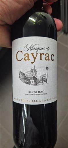 Sud-Ouest Bergerac Marquis de Cayrac Non Millésimé