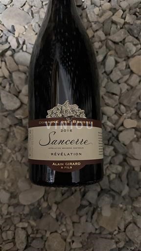 Valle della Loira Sancerre Domaine S Brosses Révélation 2016