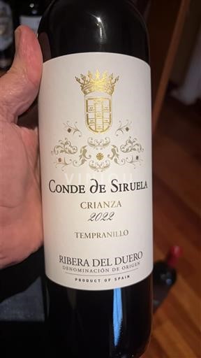 Castilien og León Ribera del Duero Conde de Siruela Crianza 2022