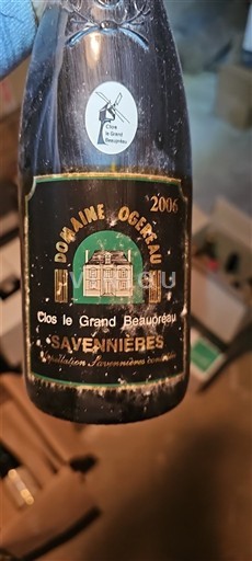 Vallée de la Loire Savennières Domaine Ogereau Clos le Grand Beaupréau 2006