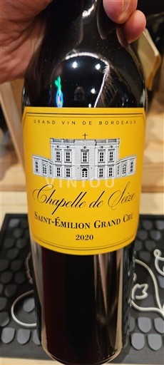 Bordeaux Saint-Émilion Grand Cru Grand Cru Chapelle de Sèze 2020