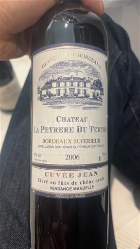 Burdeos Bordeaux superior Château La Peyrere du Tertre Jean 2006