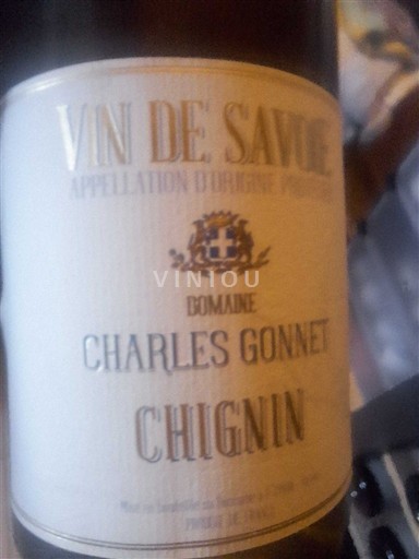 Savoie og Bugey Chignin Domaine Charles Gonnet Ikke årgangsbestemt