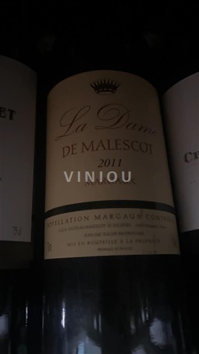 Bordeaux Margaux Malescot Saint-Exupéry La Dame de Malescot 2011