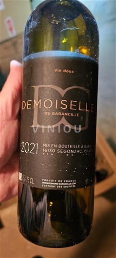 Akvitania ja Charentejen alue Charentais Domaine Garancille Demoiselle 2021