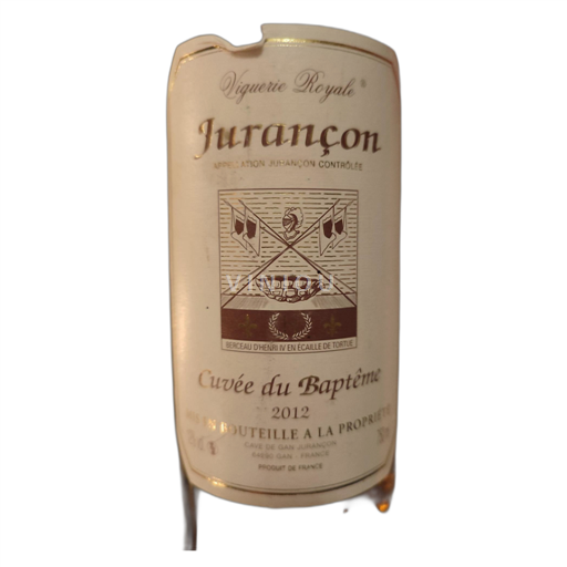 Jihozápad Jurançon Cave de Gan Jurançon du Baptême 2012