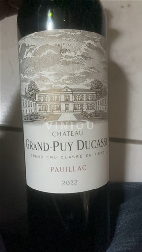 Bordeaux Pauillac Grand Cru Grand Puy-Ducasse 2022