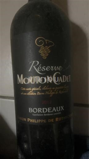 Bordeaux Mouton Cadet Réserve 2012