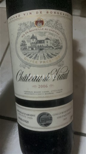 Bordeaux Château Viaut Prestige 2006