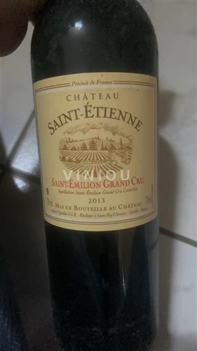Bordeaux Saint-Émilion Grand Cru Château Saint-Étienne 2013