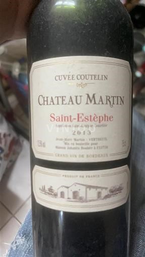 Bordeaux Saint-Estèphe Château Martin Coutelin 2013