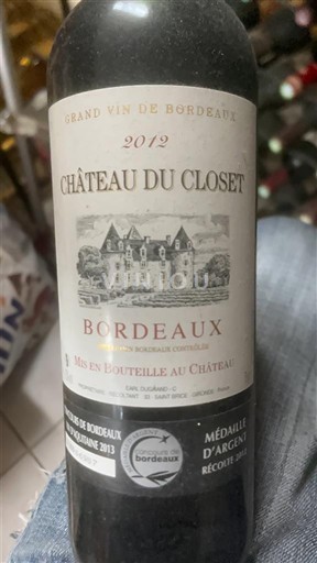 Burdeos Bordeaux Château Closest 2012