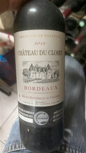 Burdeos Bordeaux Château Closest 2012