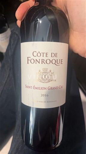 Bordeaux Saint-Émilion Grand Cru Grand Cru Côte de Fonroque 2016