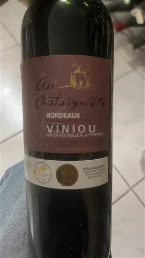 Bordeaux Clos de la Chataignière 2016