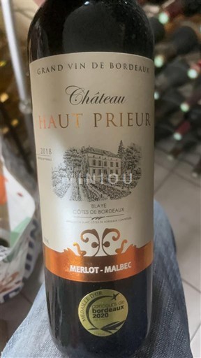 Bordeaux Blaye-Côtes-de-Bordeaux Château Haut Prieur 2018