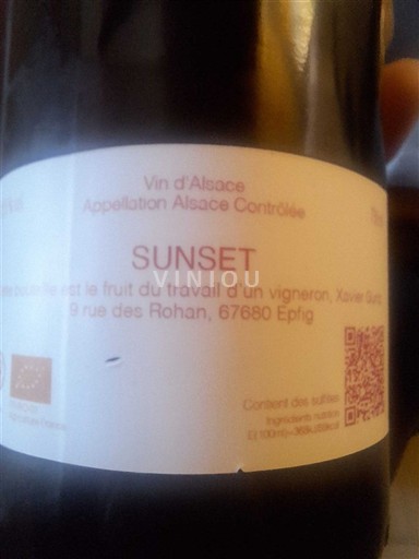 Alsácia Xavier Sivé SUNSET Não Sazonado