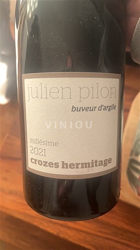 Vallée du Rhône Crozes-hermitage Julien Pilon Buveur d'argile 2021