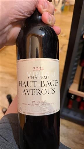 Bordeaux Pauillac Château Haut-Bages Averous 2004