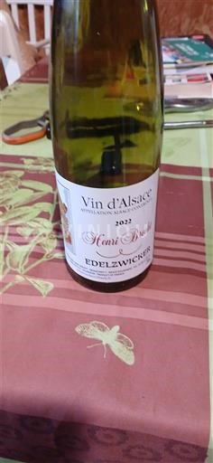 Alsácia Henri Brunaud Edelzwicker 2022