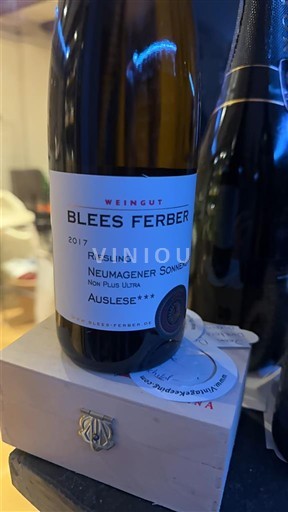 Mosel Weingut Blees Ferber Neumagener Sonnenuhr Non Plus Ultra 2017