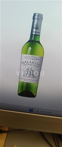 Vini Blanc sec Malartic-Lagravière Non millésimé Francia Bordeaux Pessac-Léognan AOC Grand Cru