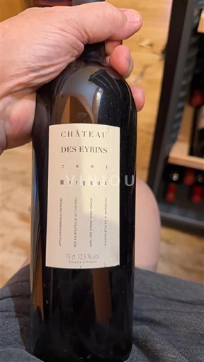 Bordeaux Margaux Château S Eyrins 2001