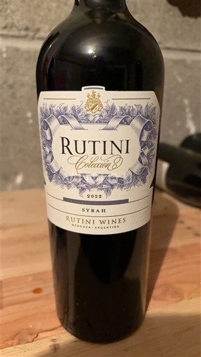 Mendoza Rutini Wines Colección Syrah 2022