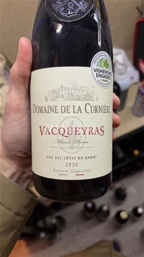 Valle del Rodano Vacqueyras Domaine La Curnière 2020