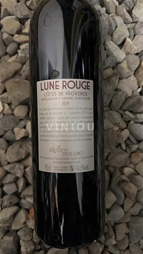 Provence Côtes-de-Provence La bastide des deux lunes Lune Rouge 2019