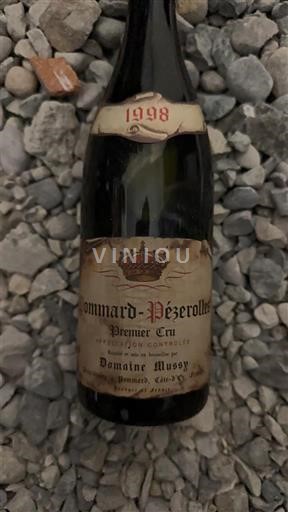 Bourgogne Pommard Premier Cru Domaine Mussy Pommard-Pézerolles 1998