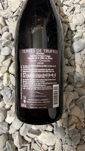 Rhônedalen Ventoux TerraVentoux Terres de Truffes 2020