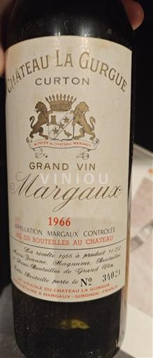 Bordeaux Margaux Château La Gurgue 1966