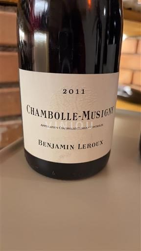 Bourgogne Chambolle-Musigny Benjamin Leroux 2011