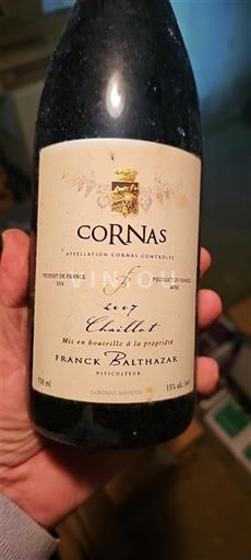 Thung lũng Rhône Cornas Franck Balthazar Chaillot 2007