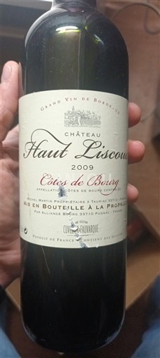 Bordeaux Côtes-de-bourg Château Haut Liscou 2009