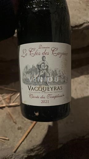 Valle del Rodano Vacqueyras Le Clos des Cazaux des Templiers 2021