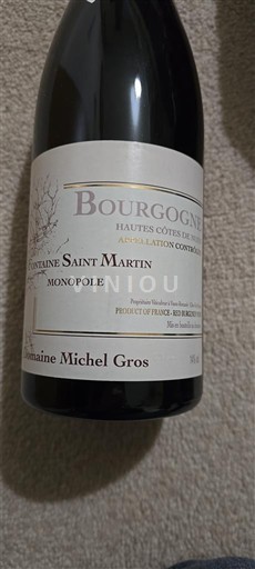 Borgoña No especificado Domaine Michel Gros Fontaine Saint Martin Monopole Sin añada
