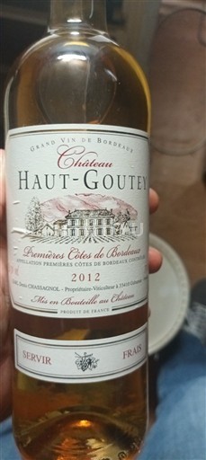 Bordeaux Premières Côtes de Bordeaux Château Haut-Goutey 2012