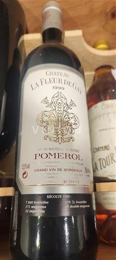 Bordeaux Pomerol Château La Fleur de Gay 1999