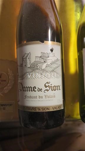 Valais Fendant Les Favre Dame de Sion 2019