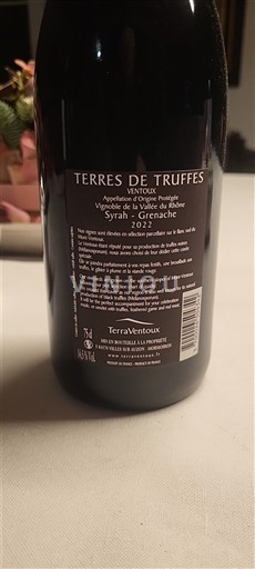 Rhônedalen Ventoux Terraventoux Terres de Truffes 2022
