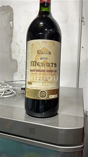 Bordeaux Saint-Émilion Grand Cru Clos des Menuts 2002