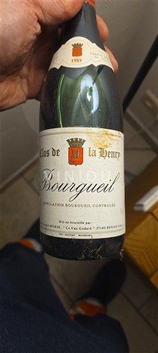 Dolina Loare Bourgueil Clos de la Henry 1985