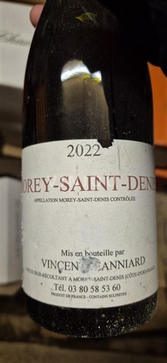 Wines Rouge sec Vincent Lannard 2022 France Burgundy Morey-Saint-Denis AOC