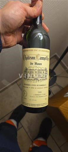 Bordeaux Premières Côtes de Bordeaux Château Lamothe de Haux 1988
