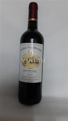 Bordéus Fronsac Château Vray Houchat 2008