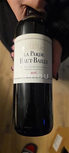 Bordeaux Pessac-Léognan Château Haut-Bailly La Parde Haut-Bailly 2016
