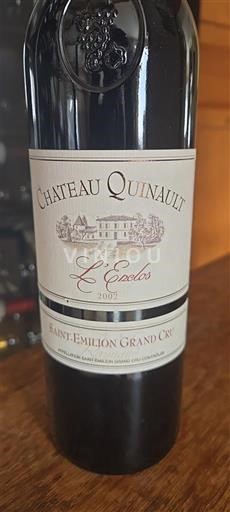 Bordeaux Saint-Émilion Grand Cru Château Quinault L'Enclos 2002