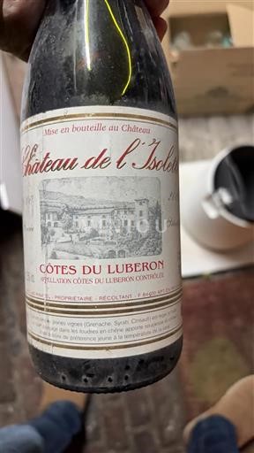 Wines Rouge sec Château L'Isolette 2000 France Rhône Valley Luberon AOC